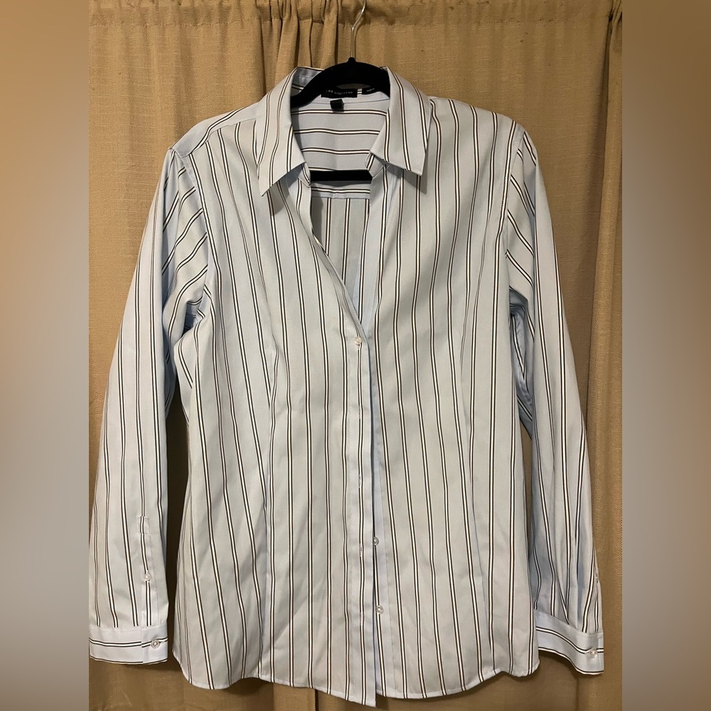 The Limited Light blue Long sleeve stripe Shirt Size XL